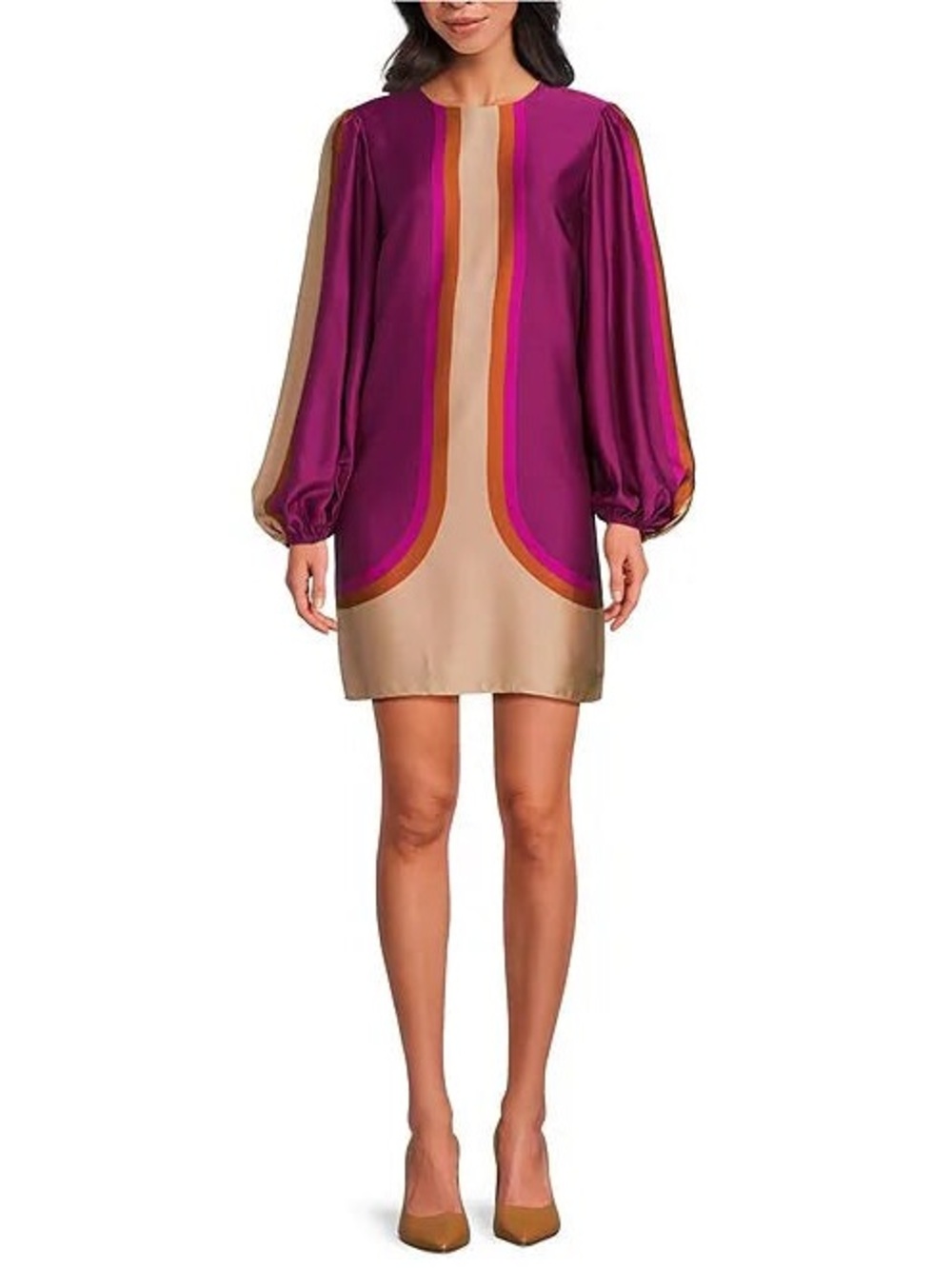 NWT Trina Turk Elm Long Sleeve Shift Dress Size 10